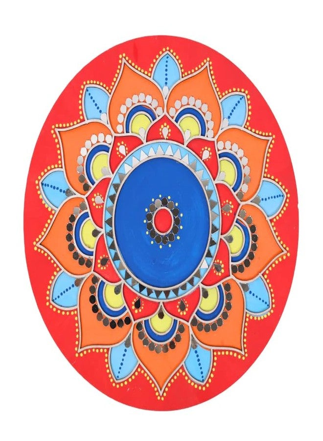 HOBBY INDIA مجموعة أدوات الرسم والحرف اليدوية "ماندالا ليبان" من هوبي إنديا، مناسبة للكبار والمبتدئين | لوح MDF مُعلّم مسبقًا، مجموعة أدوات الرسم "ماندالا" يمكنك صنعها بنفسك لتزيين جدران الغرف والمكاتب والمنازل - Image 5
